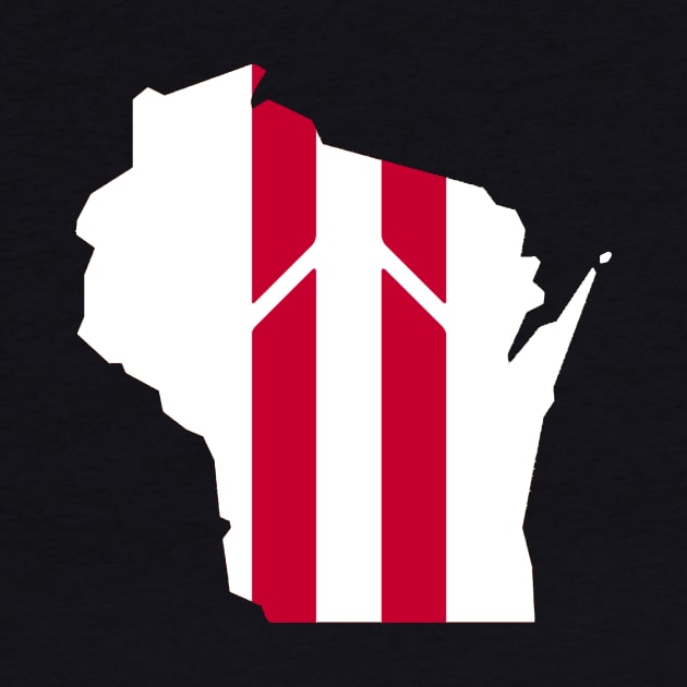Wisconsin Stripe by StadiumSquad
